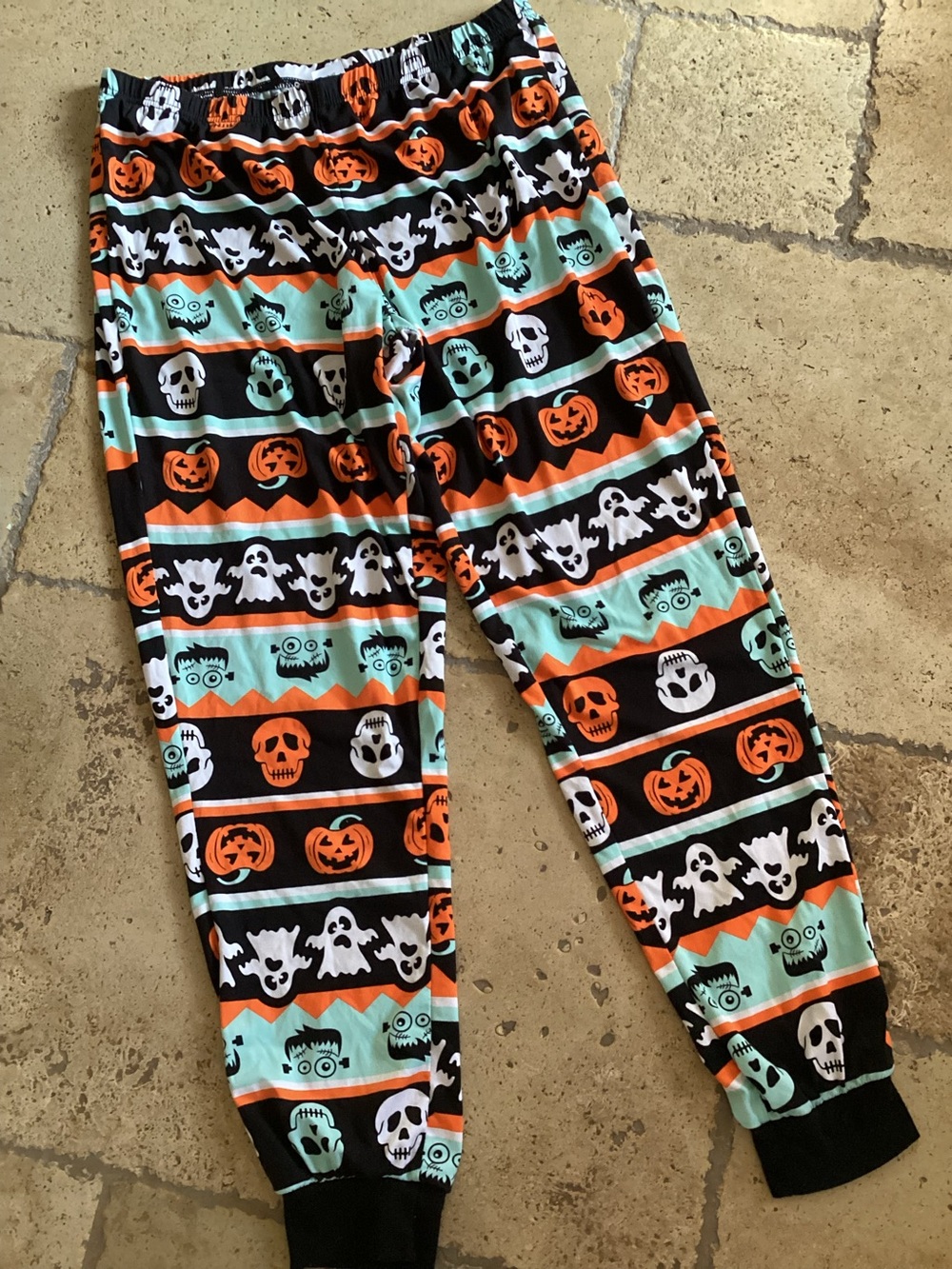 Horror Women's Pajama Pants Halloween Frankenstein Monster Ghost medium 8/10